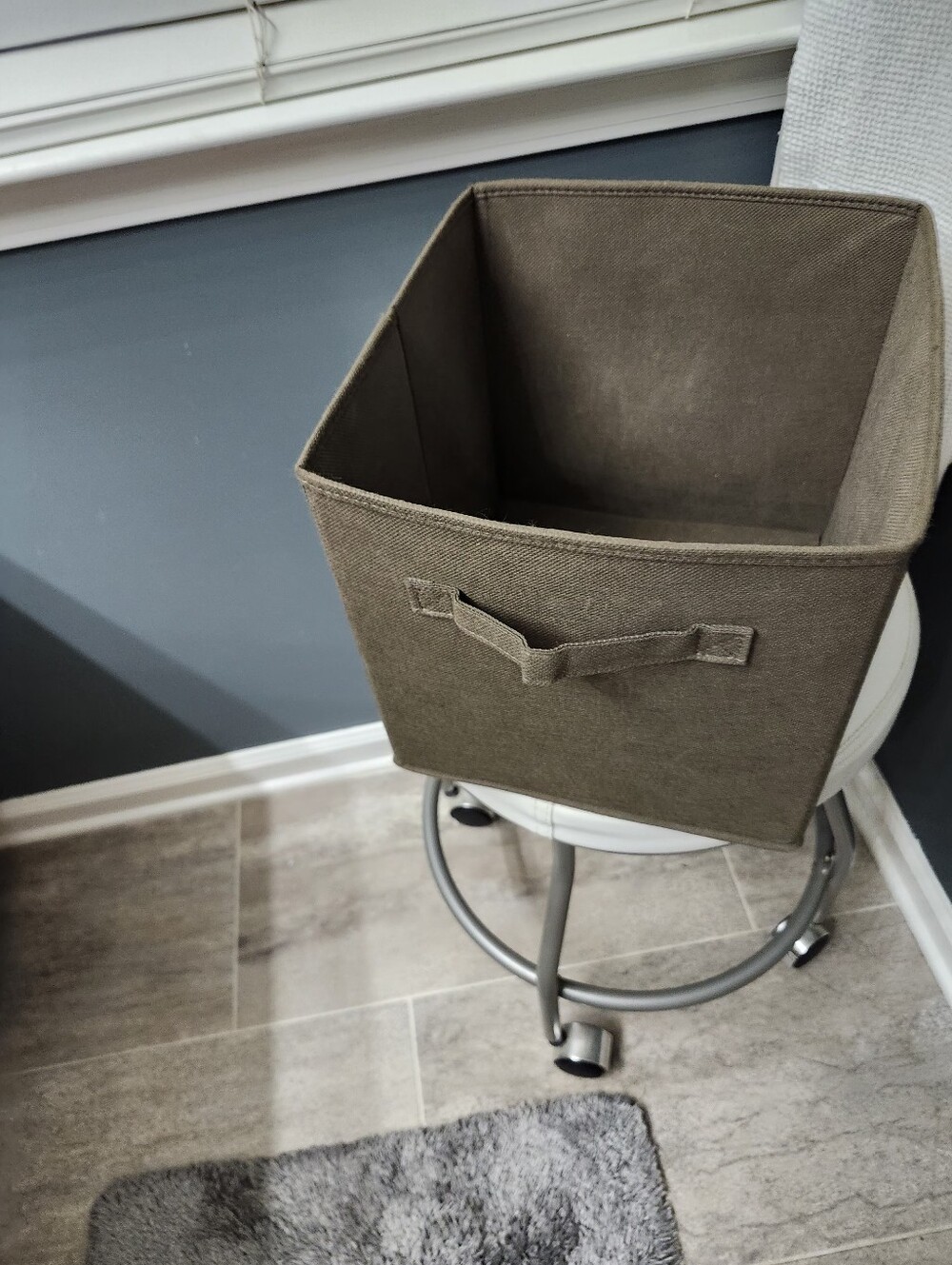 Canvas Storage Bin - Brown Home Accents